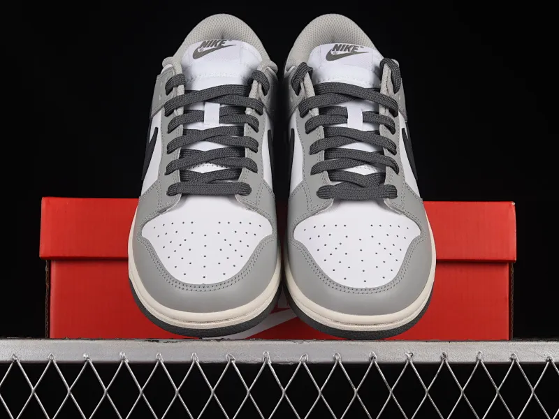 All categories Nk SB Dunk series Nk SB Dunk Low low-top sneakers M version pure original Nk Dunk Low "Light Smoke Grey" white gray SB low-top sports and leisure sneakers DD1503-117